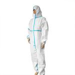 CE FDA Disposable Protective Suit , Anti Virus Chemical Protective Coveralls