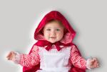 Red White Infant Baby Costumes Lil Red Riding Hood 6087 for Party