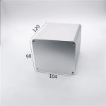 104*90*120mm Sandblasting Aluminum Square Tubing Extruded Enclosures For