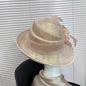 Quality Millinery Supplies Sinamay Feather Fascinator Hat wholesale