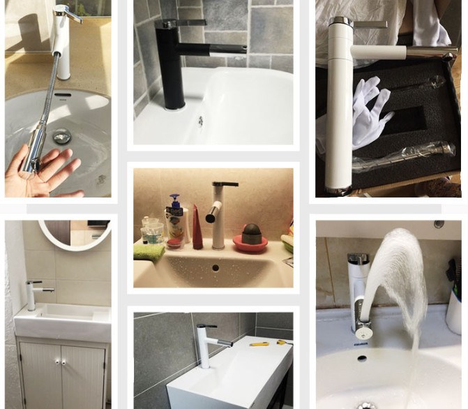 ABS Handle Chrome Pull Out Spray Tap Exposed Wall Mount