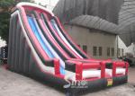 25 ft high commercial grade giant adults inflatable double lane slide made with