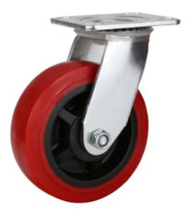 Quality Heavy Duty Red Polyurethane Caster wholesale