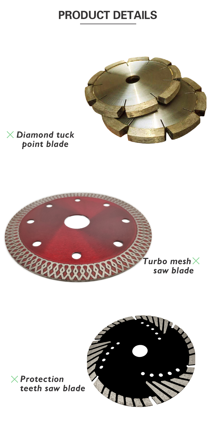 High Speed Steel and Diamond Blade Customized Cutter Disc for Cutting Brick Concrete Stone