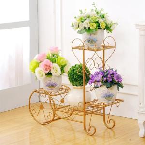 Quality Nordic Cart Shape Metal Flower Stand wholesale