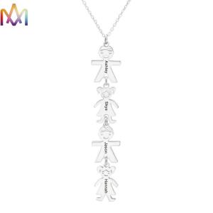 Quality Valentine SS316 Womens Engraved Necklace 0.007kg wholesale