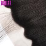 Pre Plucked 13x6 Virgin Human Hair , Transparent Lace Frontal With Baby Hair