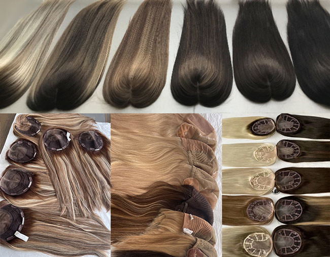 150g Middle Part Female Women'S Toupee Wigs Hair Replacement