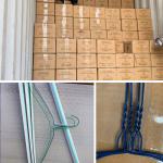 Colorful Pvc Coated Wire Hangers 16 Inch Dimesion 3.2mm Dia For Laundry Shop