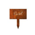 1.5-2mm Corten Steel Metal Herb Signs