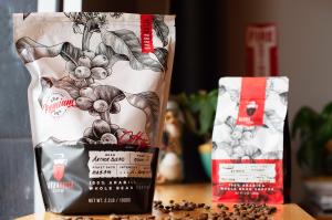 Quality Customized Stand Up Pouches For 250g Roasted Coffee Beans wholesale