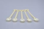 The disposable coffee soup with small spoon coffee stir bar muddler yellow