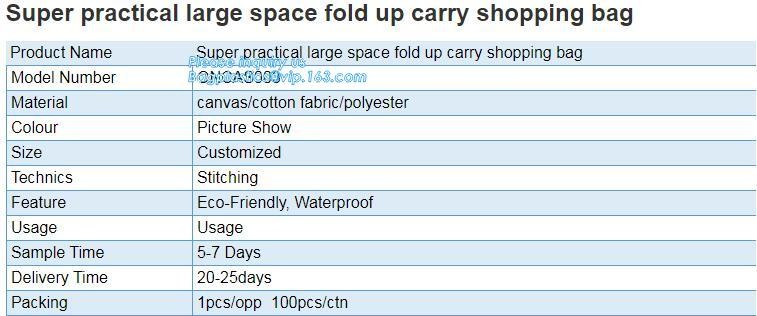 Recycled Foldable Nylon Polyester Tote Bag with logos polyester shopping bag Custom advertising handle non woven bag PAC