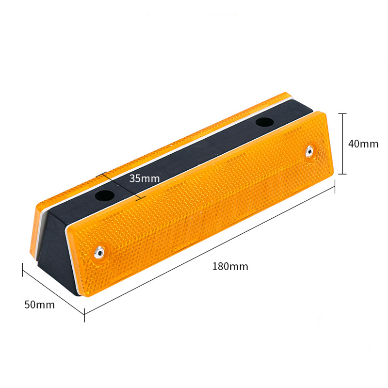 Highway Guardrail V Type Reflector PVC Safety Warning Post For Traffic Control