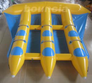 Quality 0.9mm Durable PVC Tarpaulin Inflatable Flying Fish Boat For Sale wholesale