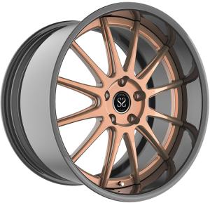 Quality forged 2 - piece sport rim work car wheels 5x130 5x120 5x112 concave wholesale