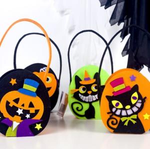 Quality Felt Halloween Party Candy Gift Hand Bag for Children wholesale