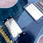 New Full Hollow Body L5 Electric Guitar Flamed Maple Top Jazz Bigsby Bridge
