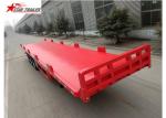 Heavy Duty Long Flatbed Semi Trailer 12R22.5 Radial Tyres For Cargo