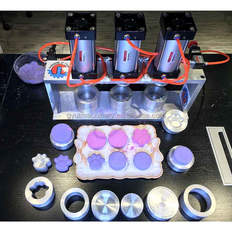Handmade Bath Salt Ball Making Machine with Salt Powder Raw Material and Various Molds