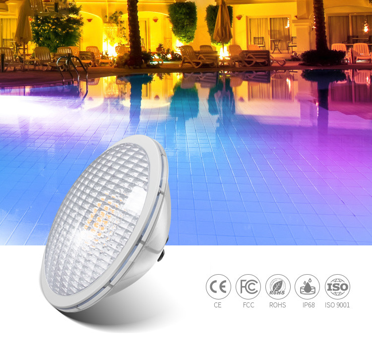 White Color 6500K IP68 Waterproof Led Par Light 70W Cob Halogen 500W PAR56 Replacement