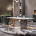 Stainless Steel Luxury Dining Room Chairs Ballroom Chairs OEM ODM
