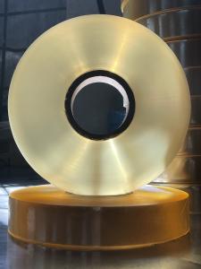 Quality Brush Filaments Pvc Wrapping Roll 150mic Thickness Transparent Yellow wholesale