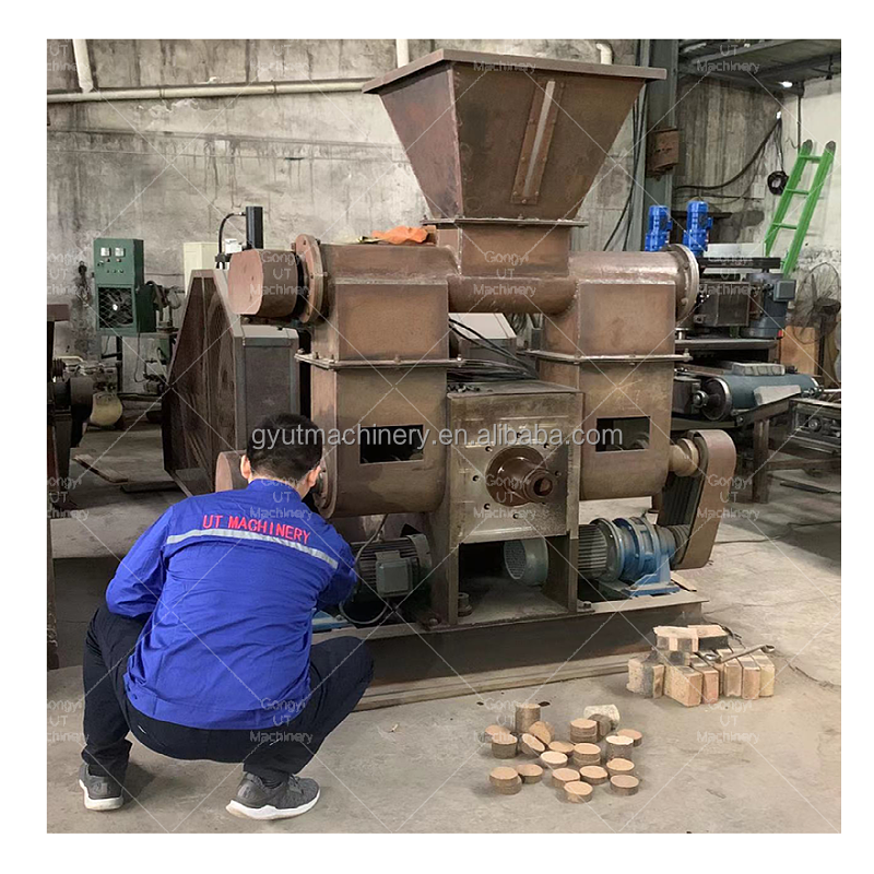 1000KG Per Hour Press Ram Type Mechanical Stamping Wood Briquette Rod Press Machine