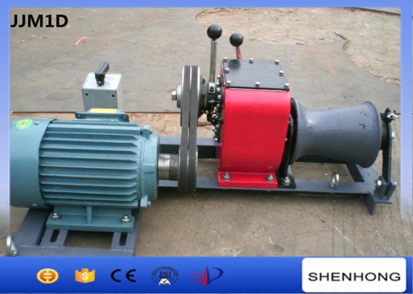 Fast Speed Belt Driven Electric Cable Winch Puller 2.2KW Rated Load For Tower