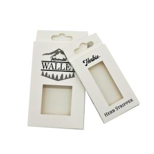 Quality Pantone Colors 600gsm White Cardboard Gift Boxes With Clear Window wholesale