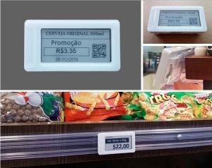 Quality RFID 2.1&quot; ESL e-ink display supermarket electronic shelf e-paper price tag for supermarket and retail store wholesale