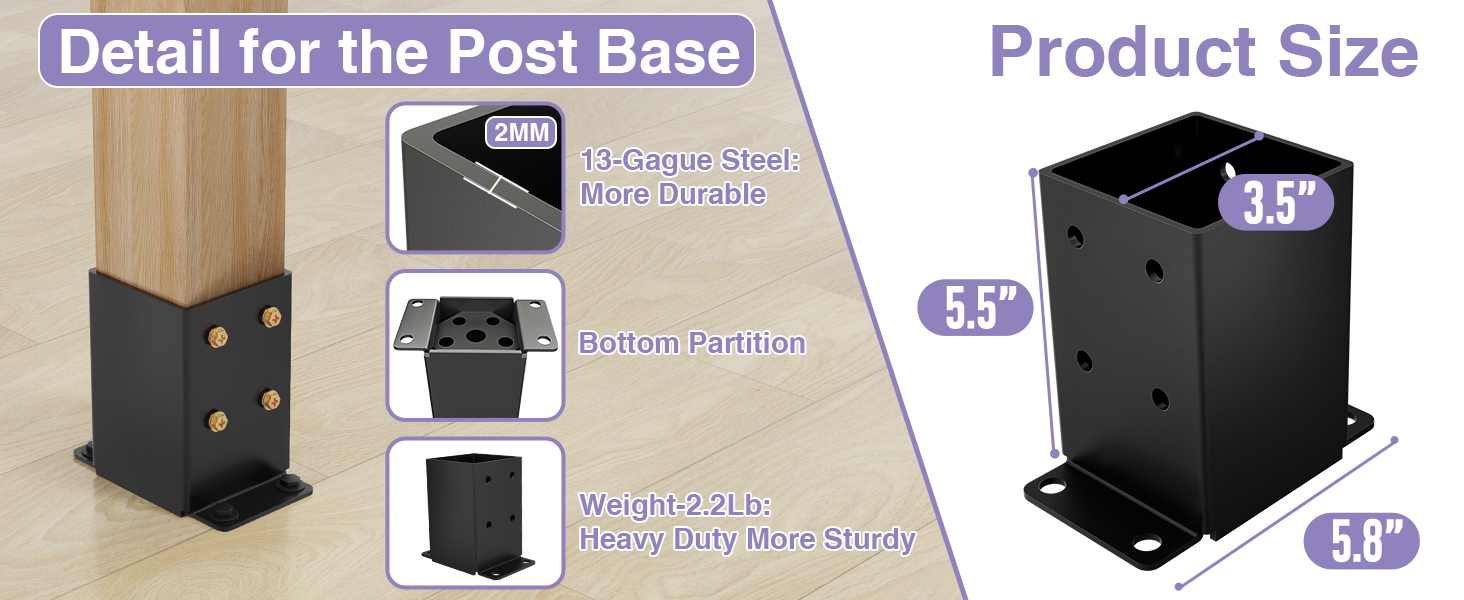 4x4 Post Base