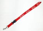 Single Personalized Lanyards , Exhibition Event School Lanyard With Bulldog Clip