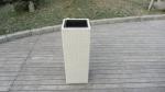 White PE Rattan Wicker Flower Pot For Indoor Home / Living Room