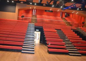 Quality Customized Platform Retractable Grandstands Spectator Bench Leather / Fabric Upholstery wholesale
