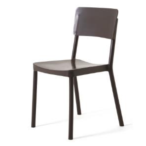 Quality plastic black armless dining chair furniture wholesale
