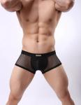 Mens Sexy Boxer Shorts Xl See Through Mesh Waistband Briefs Club Wear Customized