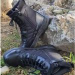 Custom Ghana Panama Black full leather combat combat shoes jungle waterproof men
