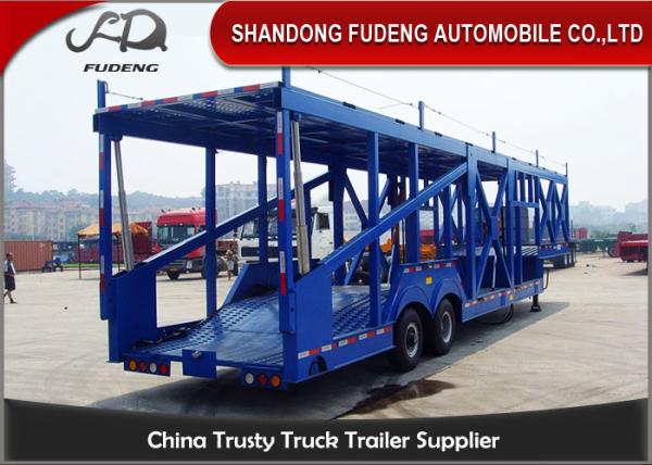 Cheap Customized Skeleton Shape Car Carrier Trailer 2 Axle Carbon Steel Material for sale