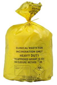 Quality LDPE / HDPE / MDPE Infectious Waste Bag Disposable Yellow Clinical Carriage wholesale