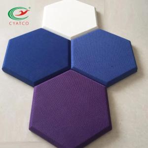 Quality Moistureproof Hexagon Acoustic Panel Design Harmless Sound Dampening wholesale