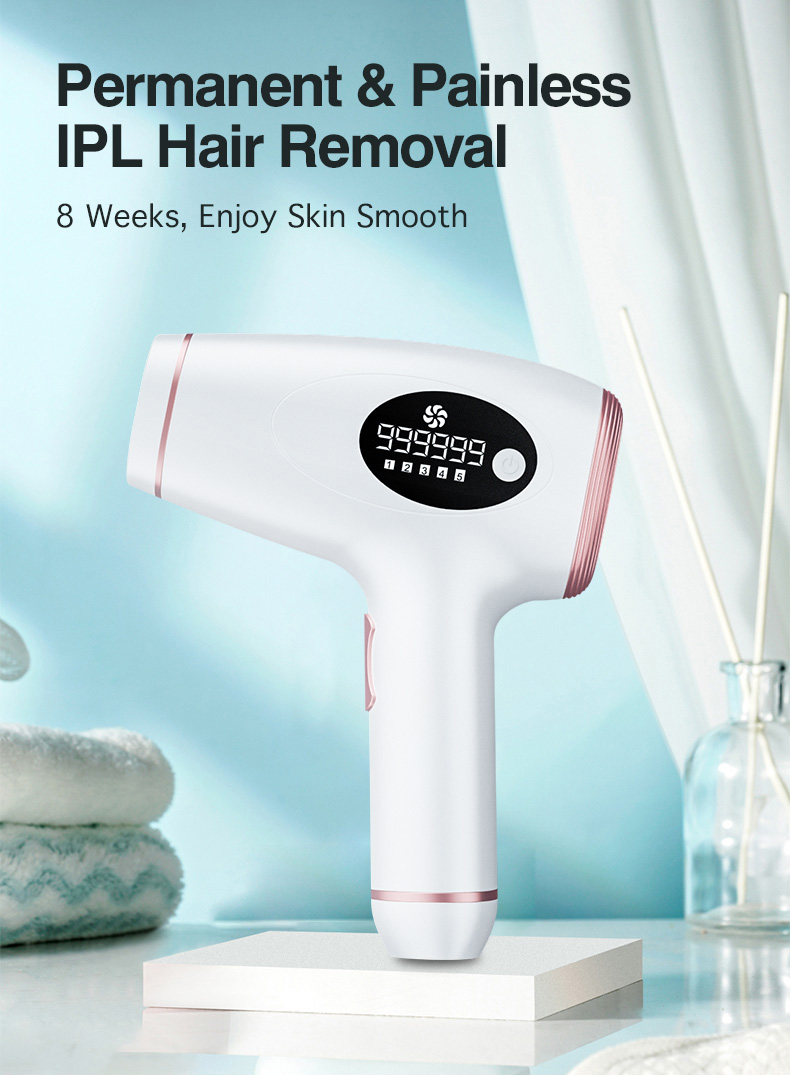 Hot selling 999999 flashes IPL Hair Removal Epilator with LED screen Permanent Hair Removal instrument For Home use