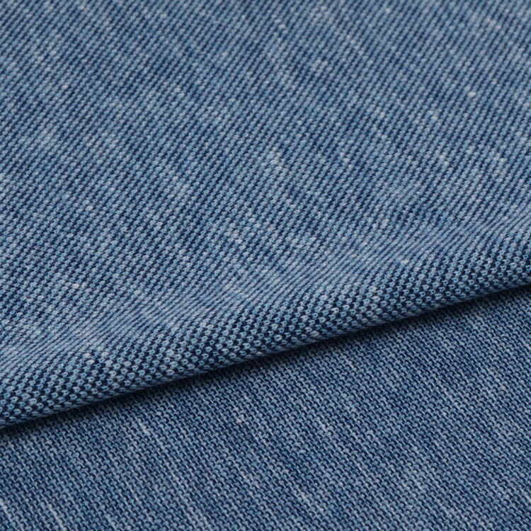 Skin Friendly Cotton Pique Fabric 21S 190gsm Wearproof Combed Stretch Texture