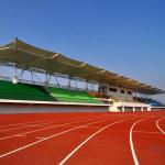 Permeable EPDM Rubber Running Track Weather Resistant Synthetic Athletics Track