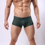 Sustainable Mens Seamless Briefs Anti-Static Breathable Polyester Boxer Shorts