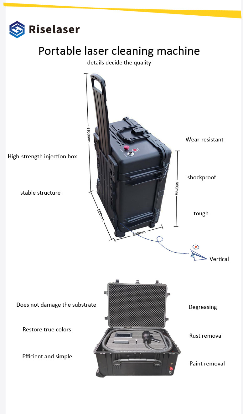 Metal Stainless Steel 100W Fiber Laser Cleaning Machine Rust Removal