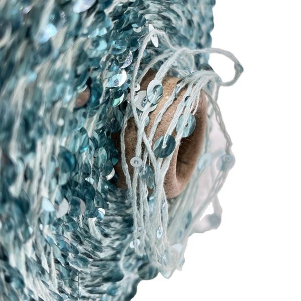 Customized 1/2.3NM Sequin Yarn Crochet Cotton Blended Yarn 55% Cotton 45%