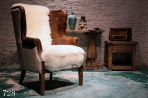 Quality antique imitation fur chair sofa furniture,#728 wholesale