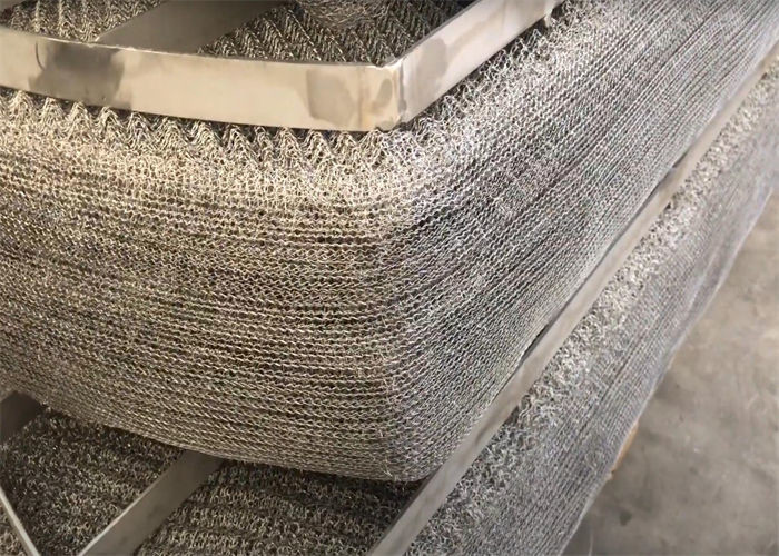 ISO9001 316 Stainless Steel Mesh Pad Demister For Air Liquid Filter System