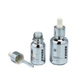 Silver-Plated 60g 100ml 120ml 150ml Empty Modern Style Glass Cosmetics Packaging